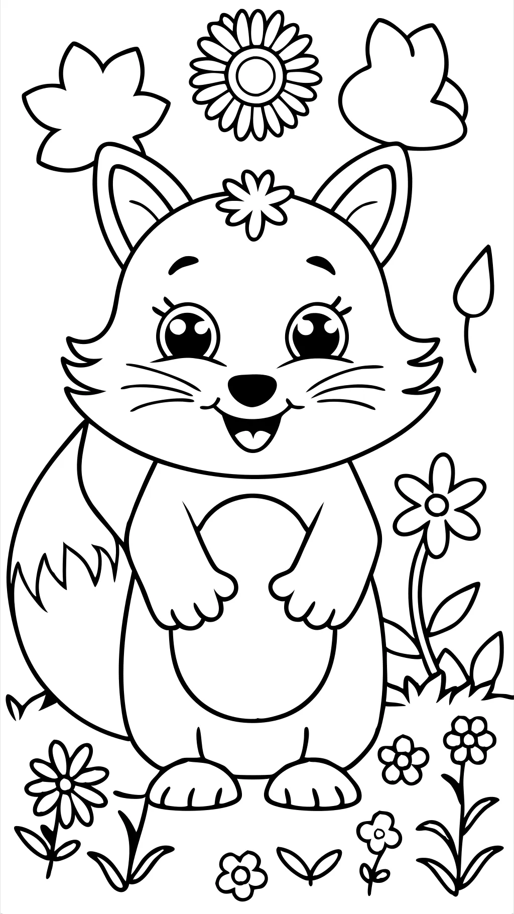 coloring pages smiling critters